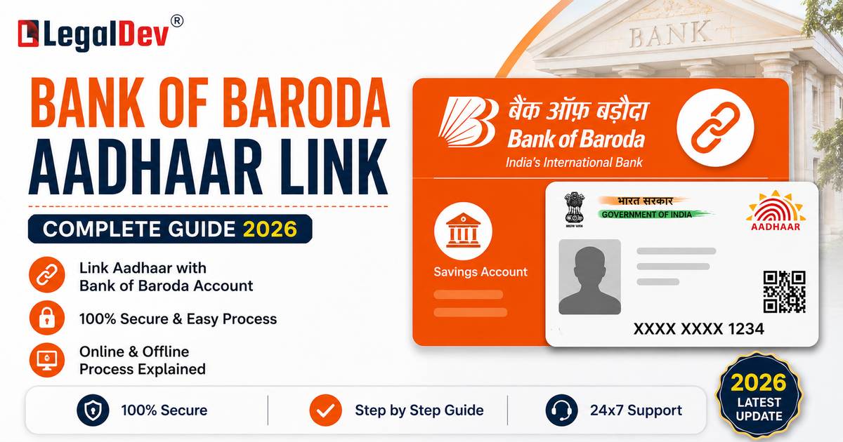 Link Aadhaar with Bank of Baroda Account